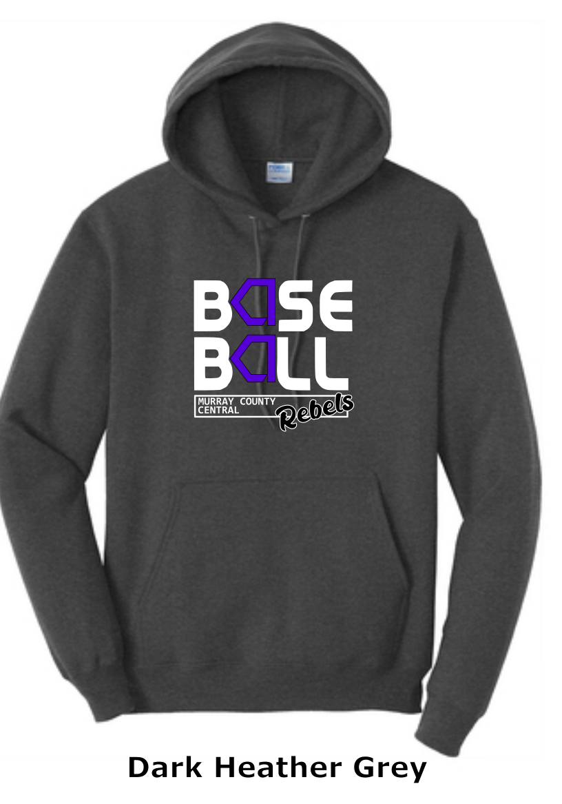 MCC 2023 Baseball : Port & Company® Core Fleece Pullover Hooded Sweatshirt