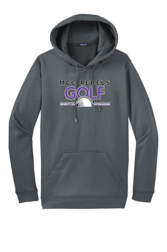 MCC Rebels Golf Sport-Tek Hooded Sweatshirt - Grey