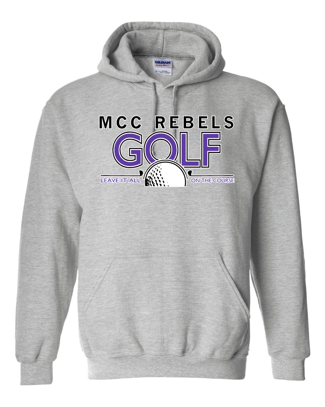 MCC Rebels Golf  Gildan Sweatshirt - Grey