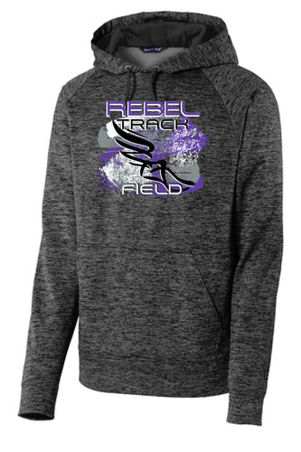 MCC Rebels Track & Field SportTek Electric Heather Sweatshirt - GREY/BLACK