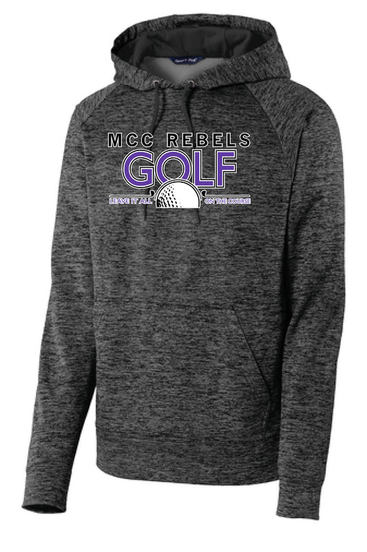 MCC Rebels Golf SportTek Electric Heather Sweatshirt - GREY/BLACK