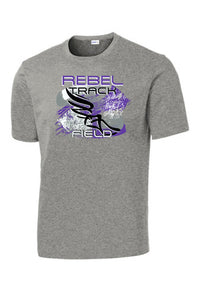 MCC Rebels Track & Field  SportTek Tshirt - GREY