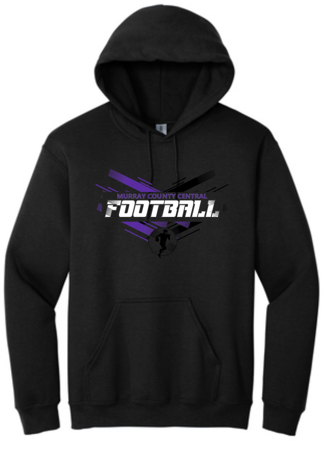 MCC Football : Gildan Hoodie- Unisex Black