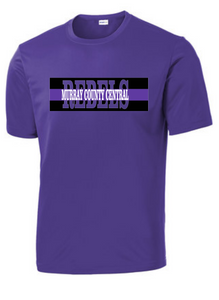 MCC Rebels : SportTek TShirt - Unisex Purple