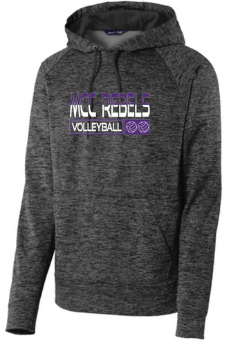 MCC Volleyball 2022 : SportTek Electric Heather Sweatshirt - Unisex Grey