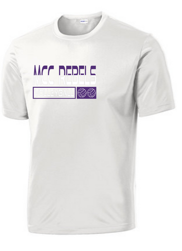 MCC Volleyball : SportTek TShirt - Unisex White