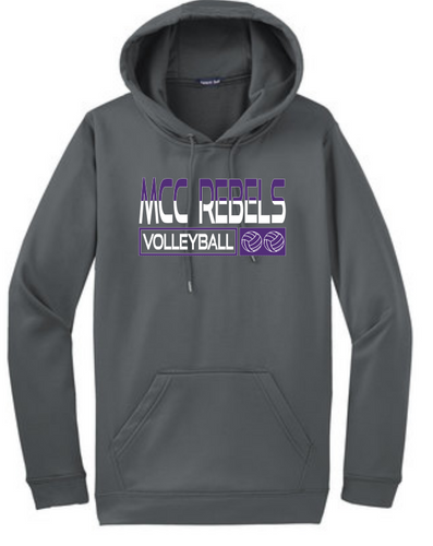 MCC Volleyball 2022 : Sport-Tek Hooded Sweatshirt - Unisex Grey