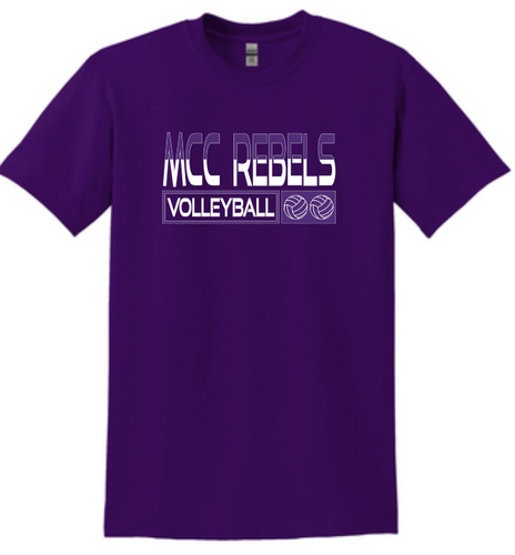 MCC Volleyball 2022 : Gildan T-Shirt - Unisex Purple