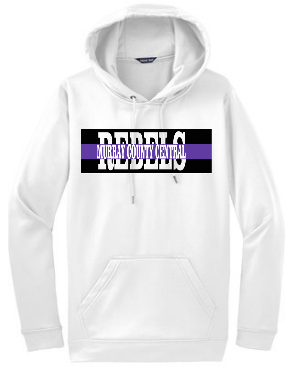 MCC Rebels 2022 : Sport-Tek Hooded Sweatshirt - Unisex White