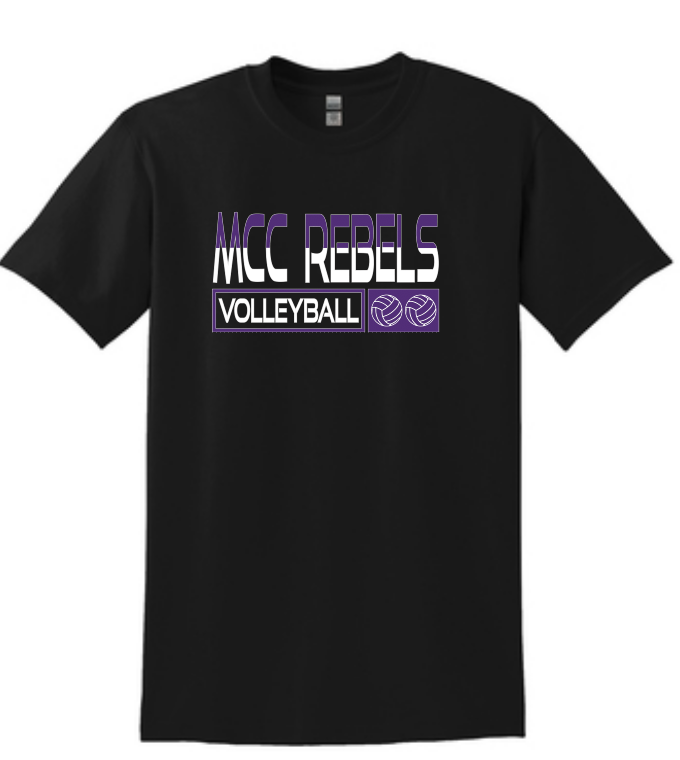 MCC Volleyball 2022 : Gildan T-Shirt - Unisex Black