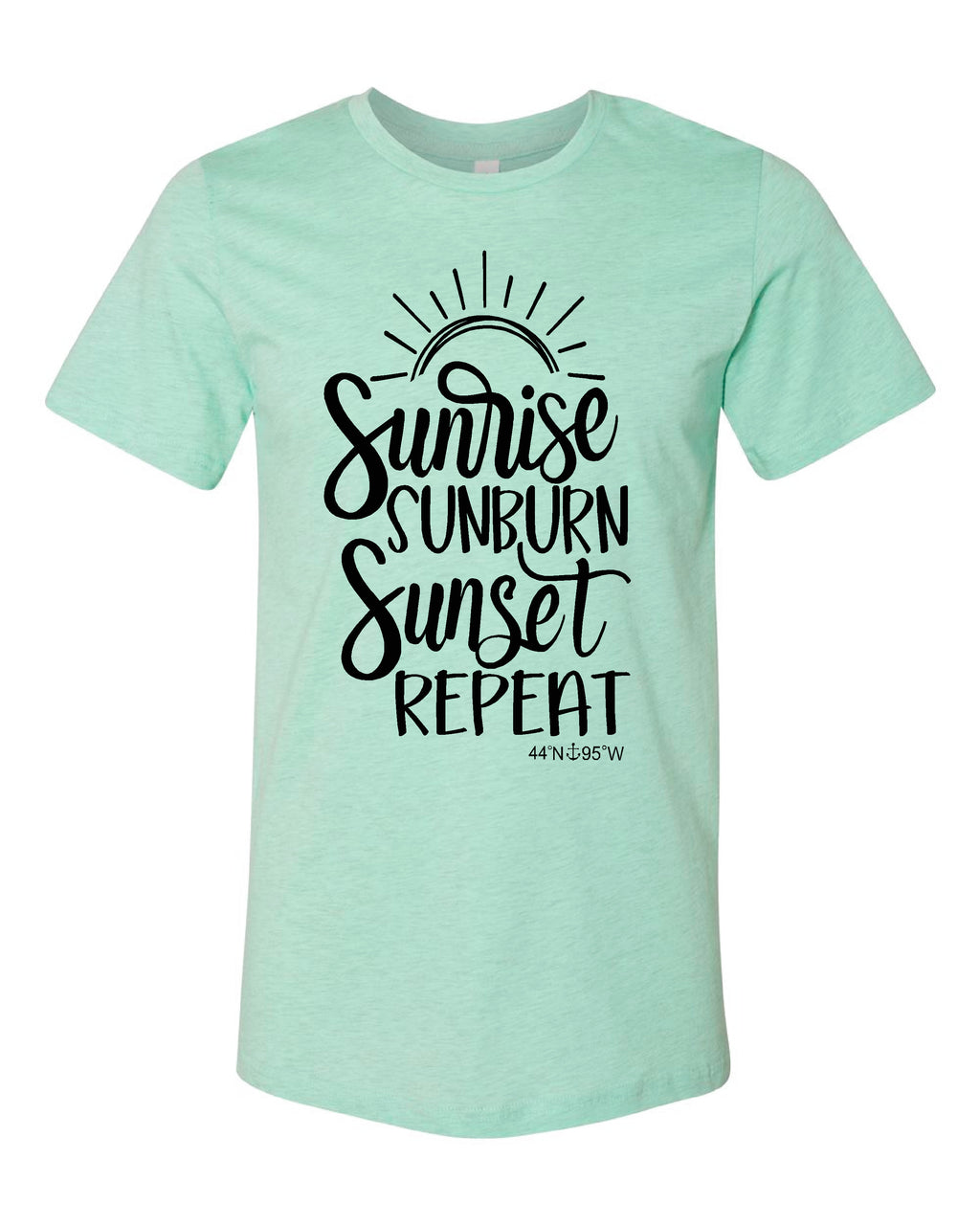 Lake Sarah or Lake Shetek Bella Canvas Prism Tees- Multiple Colors! Sunrise Sunet
