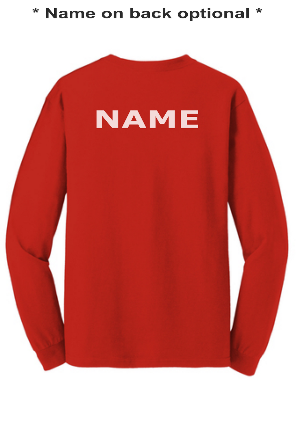 WWG Football : Option 1 - Gildan Long Sleeve Shirt - Unisex Red