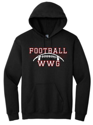 WWG Football : Option 1 - Gildan Hoodie- Unisex Black