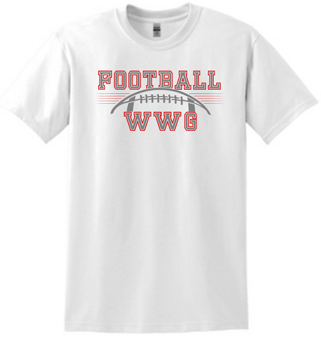 WWG Football : Option 1 - Gildan T-Shirt - Unisex White