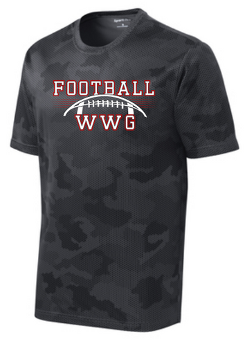 WWG Football : Option 1 - Sport-Tek Youth CamoHex Tee - Grey