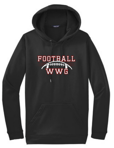 WWG Football : Football Option 1 - Sport-Tek Hooded Sweatshirt - Unisex Black