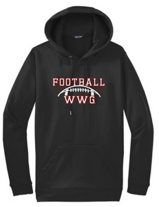 WWG Football : Football Option 1 - Sport-Tek Hooded Sweatshirt - Unisex Black