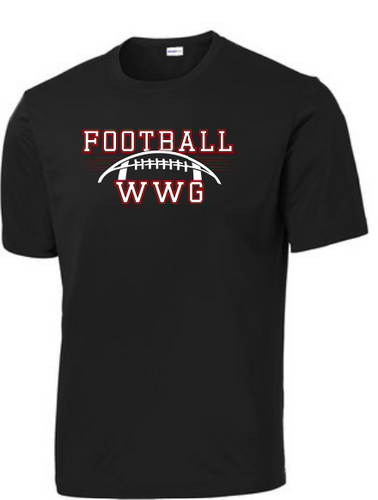 WWG Football : Option 1 - SportTek TShirt - Unisex Black