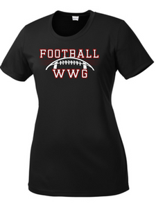 WWG Football : Option 1 - SportTek TShirt - Ladies Black