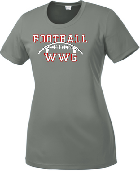 WWG Football : Option 1 - SportTek TShirt - Ladies Grey