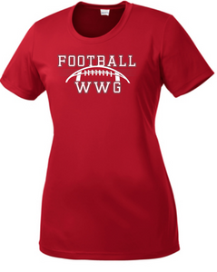 WWG Football : Option 1 - SportTek TShirt - Ladies Red