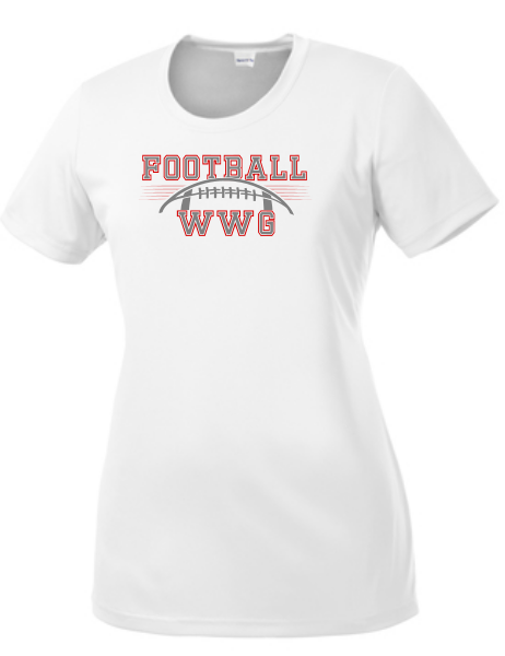 WWG Football : Option 1 - SportTek TShirt - Ladies White