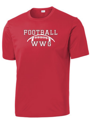 WWG Football : Option 1 - SportTek TShirt - Unisex Red