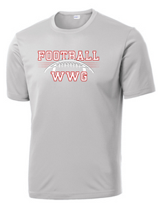 WWG Football : Option 1 - SportTek TShirt - Unisex Silver
