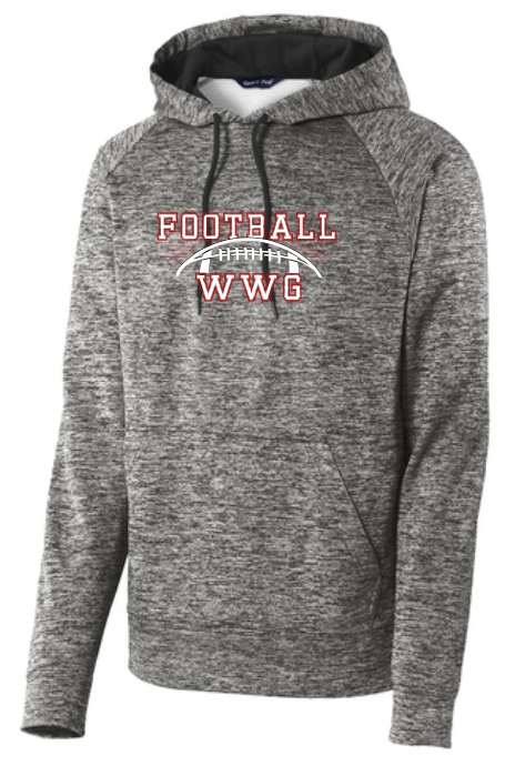 WWG Football : Football Option 1 - SportTek Electric Heather Sweatshirt - Unisex Black