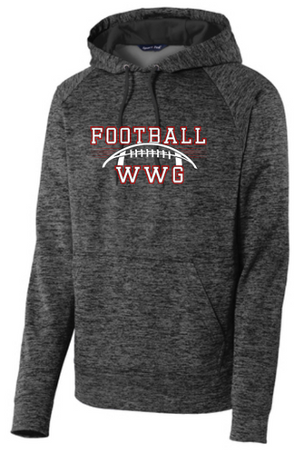 WWG Football : Football Option 1 - SportTek Electric Heather Sweatshirt - Unisex Grey