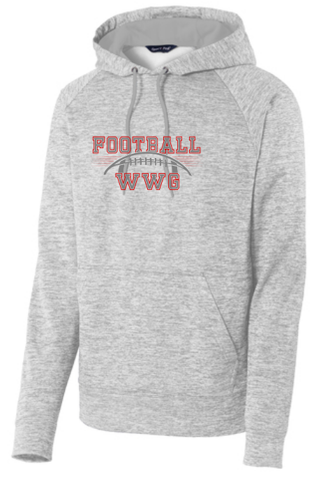 WWG Football : Football Option 1 - SportTek Electric Heather Sweatshirt - Unisex White