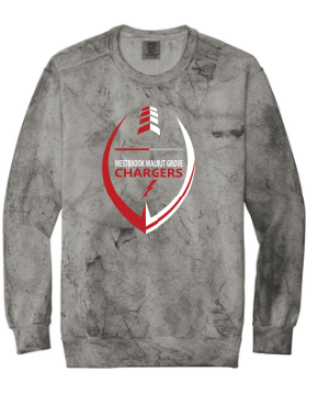 WWG Football : Option 2 - Comfort Colors Color Blast Sweatshirt - Unisex