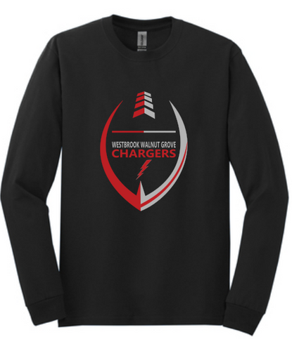 WWG Football : Option 2 - Gildan Long Sleeve Shirt - Unisex Black