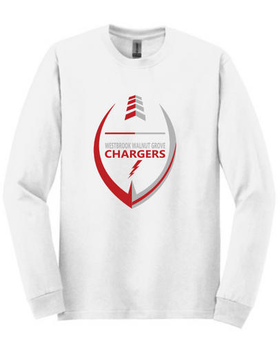 WWG Football : Option 2 - Gildan Long Sleeve Shirt - Unisex White