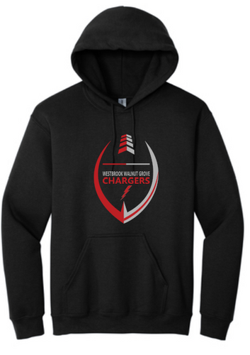 WWG Football : Option 2 - Gildan Hoodie- Unisex Black