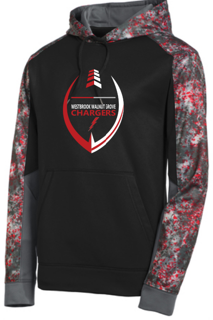 WWG Football : Football Option 2 - SportTek Mineral Sweatshirt - Unisex Red