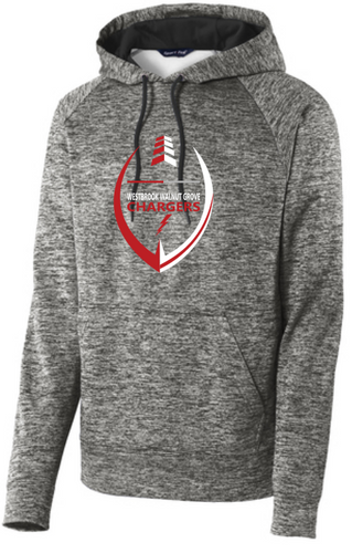 WWG Football : Football Option 2 - SportTek Electric Heather Sweatshirt - Unisex Black