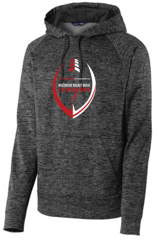 WWG Football : Football Option 2 - SportTek Electric Heather Sweatshirt - Unisex Grey