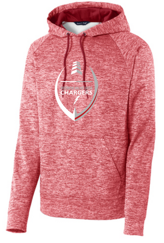 WWG Football : Football Option 2 - SportTek Electric Heather Sweatshirt - Unisex Red