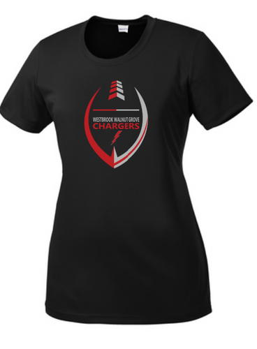 WWG Football : Option 2 - SportTek TShirt - Ladies Black