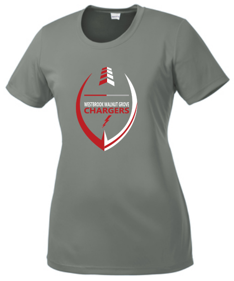 WWG Football : Option 2 - SportTek TShirt - Ladies Grey