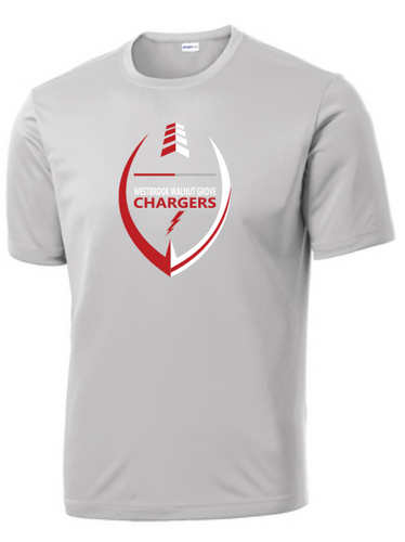 WWG Football : Option 2 - SportTek TShirt - Unisex Silver