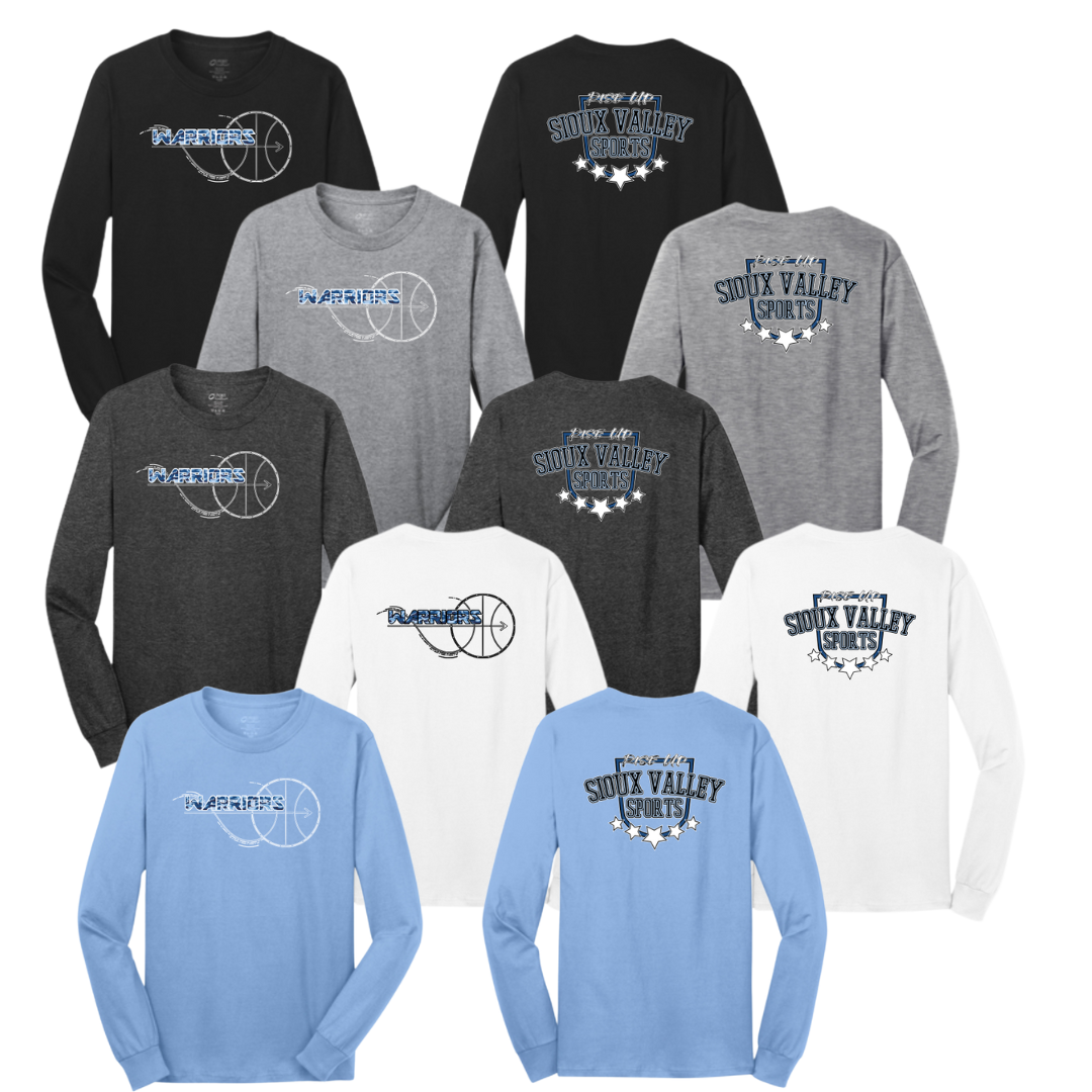 SVS Warriors Basketball : Port & Company® Long Sleeve Core Cotton Tee