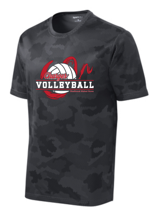 WWG Volleyball : Sport-Tek Youth CamoHex Tee - Grey