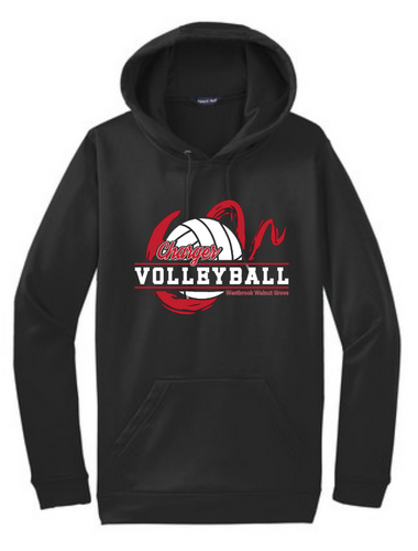 WWG Volleyball : Sport-Tek Hooded Sweatshirt - Unisex Black