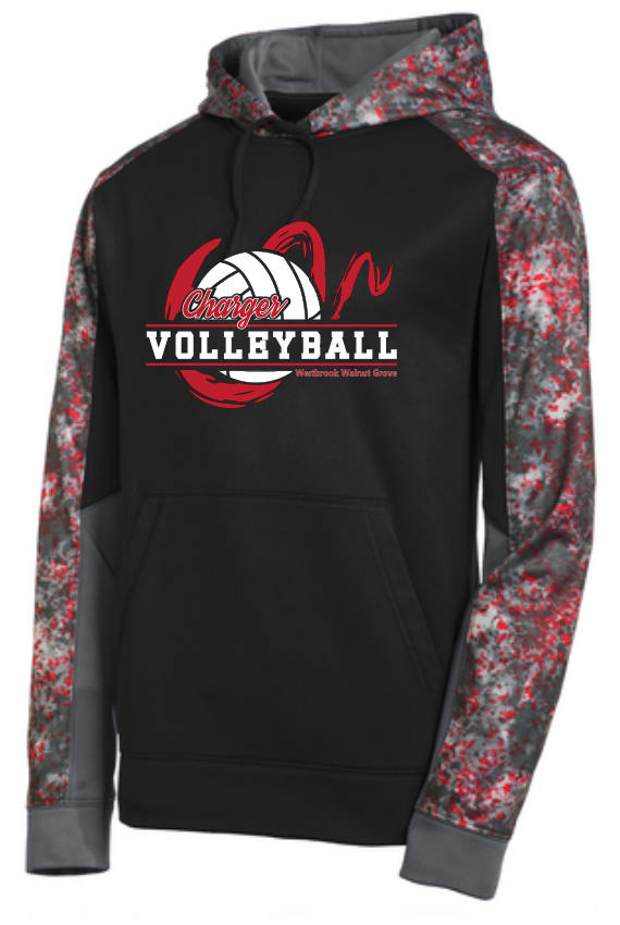 WWG Volleyball : SportTek Mineral Sweatshirt - Unisex Red