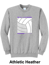 Load image into Gallery viewer, MCJO 2023 Volleyball Port &amp; Company® Core Fleece Crewneck Sweatshirt