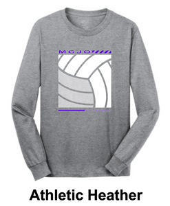 MCJO 2023 Volleyball Port & Company® Long Sleeve Core Cotton Tee