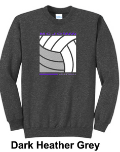 MCJO 2023 Volleyball Port & Company® Core Fleece Crewneck Sweatshirt