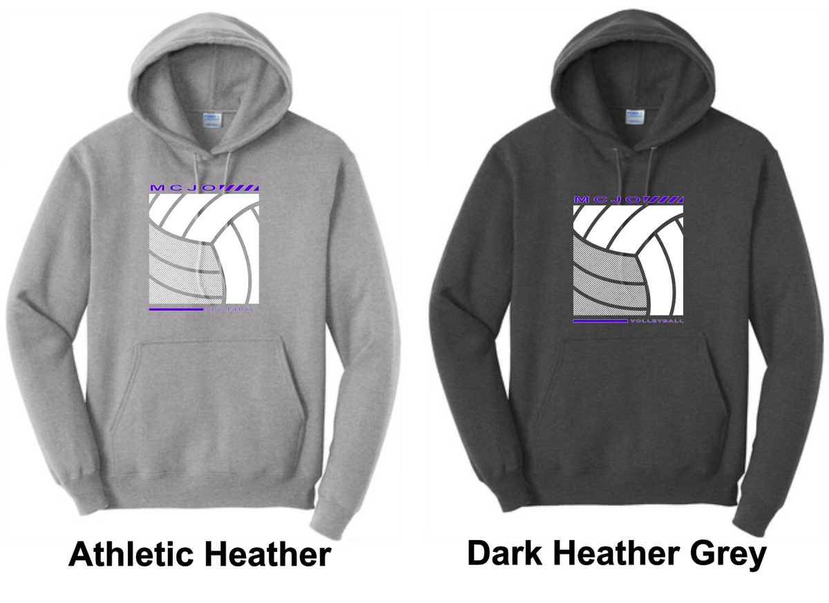 MCJO 2023 Volleyball Port & Company® Core Fleece Pullover Hooded Sweatshirt